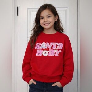 New w tags!Kids Santa Baby Red Sweatshirt